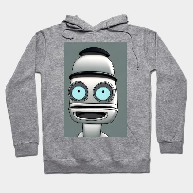 Smiling cute robot Hoodie by Urbanic